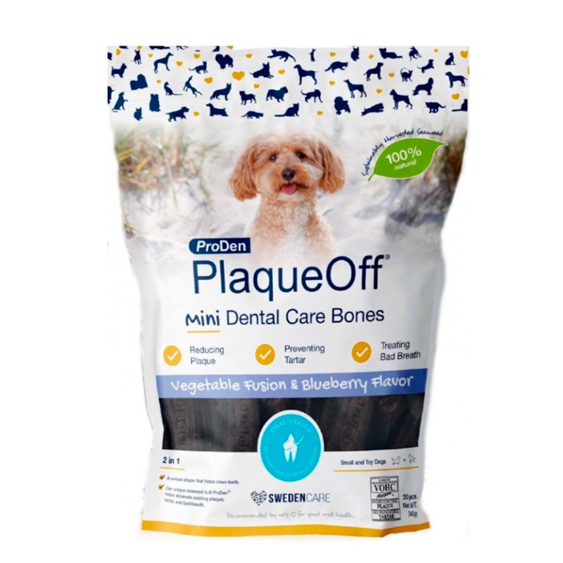 PlaqueOff Mini Bones Arandanos 340 gr
