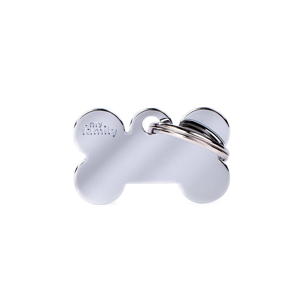 Chapa Small Bone Plateado