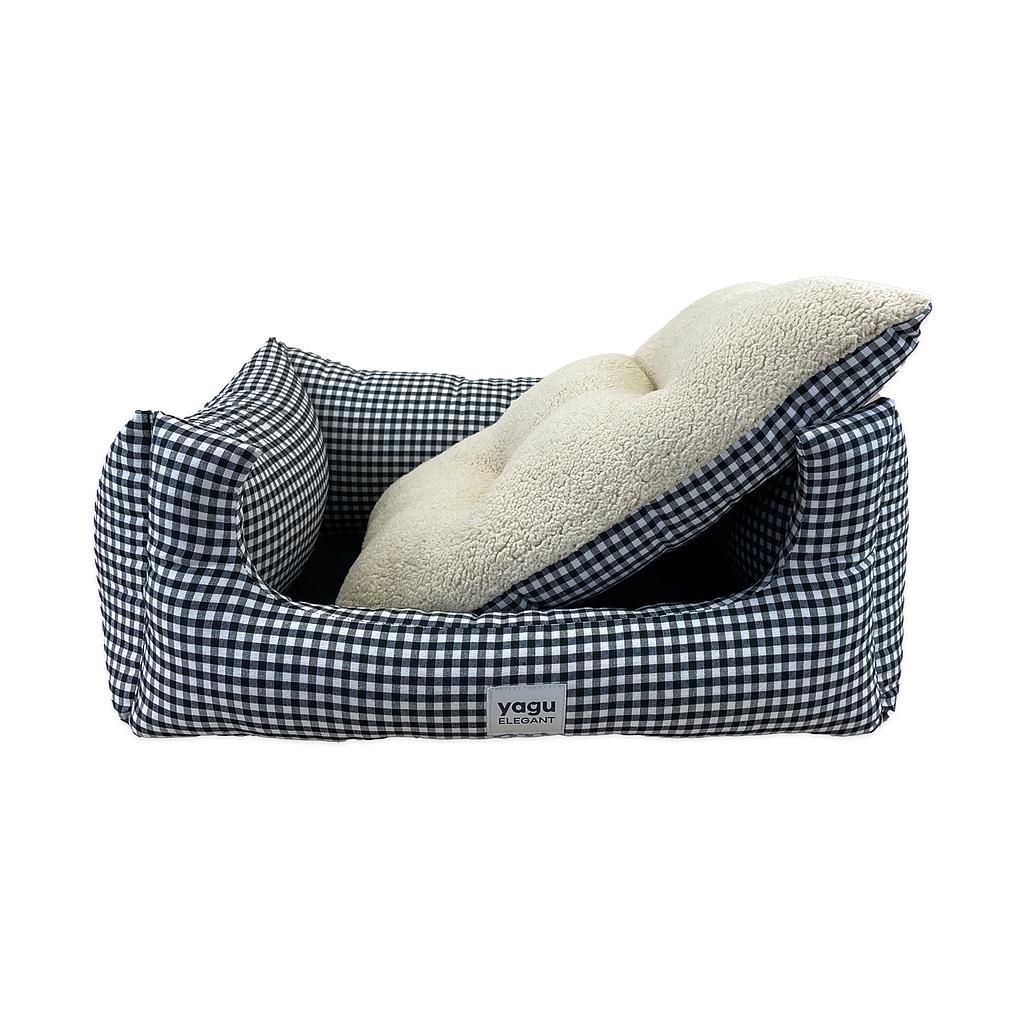 Yagu Cuna Confort Vichy Negro T-5 100x84x26 cm