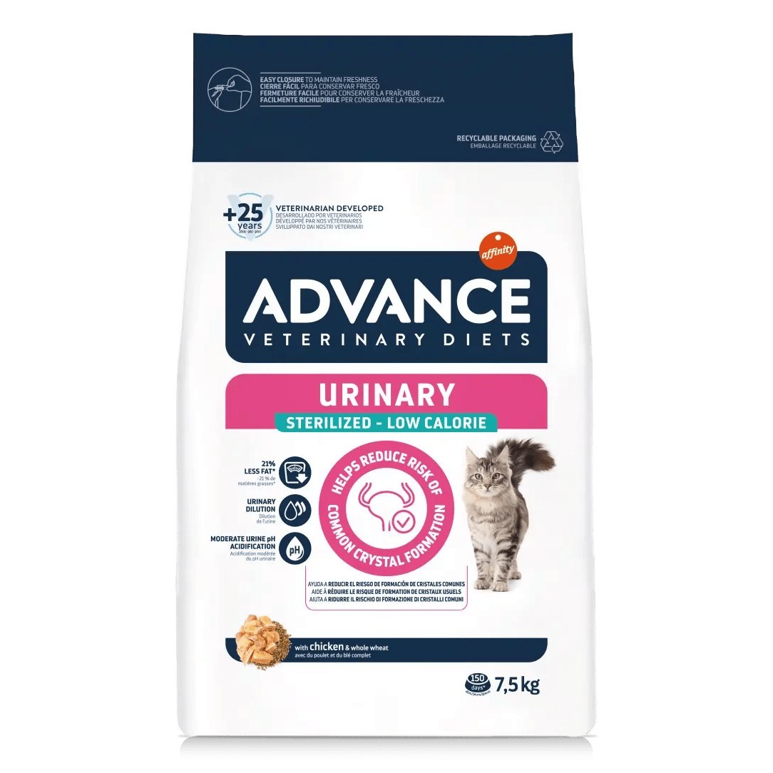 Advance Vet Cat St. Urinary Low Cal 7,5 kg