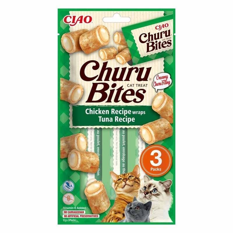 Churu Bites Receta de Atún para Gatos 3x10 gr