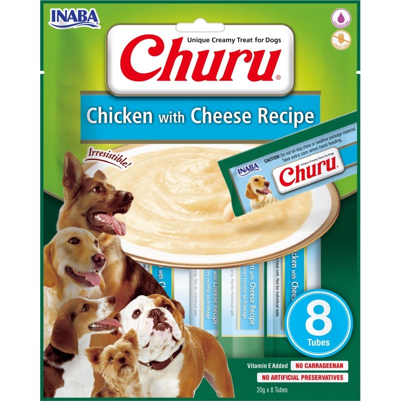 Churu Dog Receta de Pollo y Queso 8x20 gr