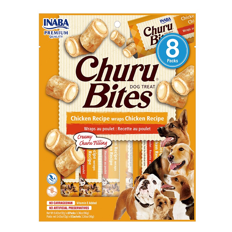 Churu Dog Bites Receta de Pollo 8x12 gr