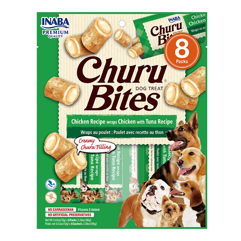 Churu Dog Bites Receta de Pollo con Atún 8x12 gr