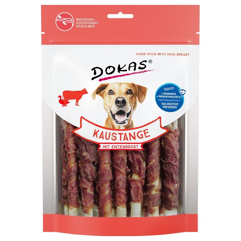 DOKAS Rollitos Masticables Buey con Pechuga de Pato 200 gr
