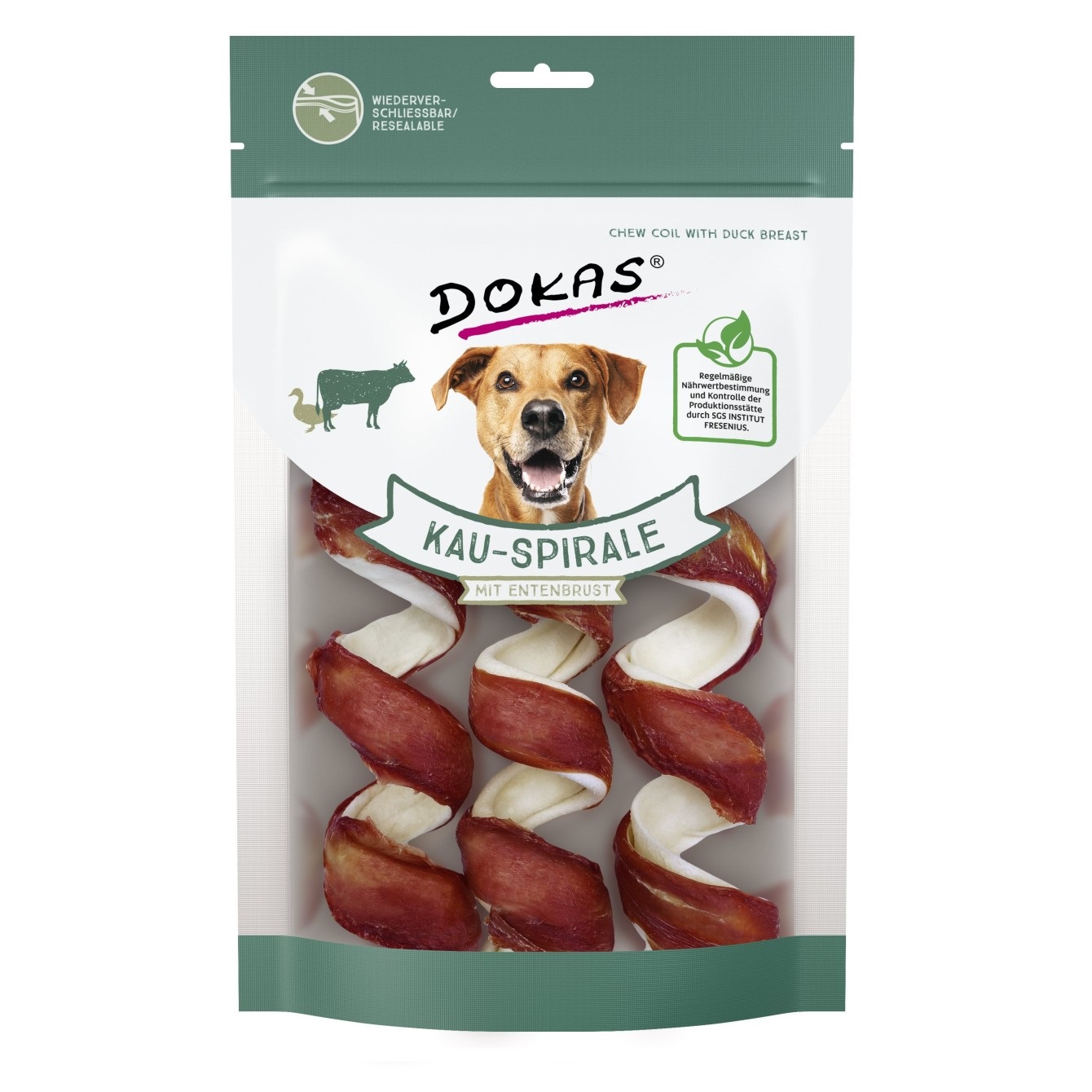 DOKAS Espiral de Buey con Pechuga de Pato 3x110 gr