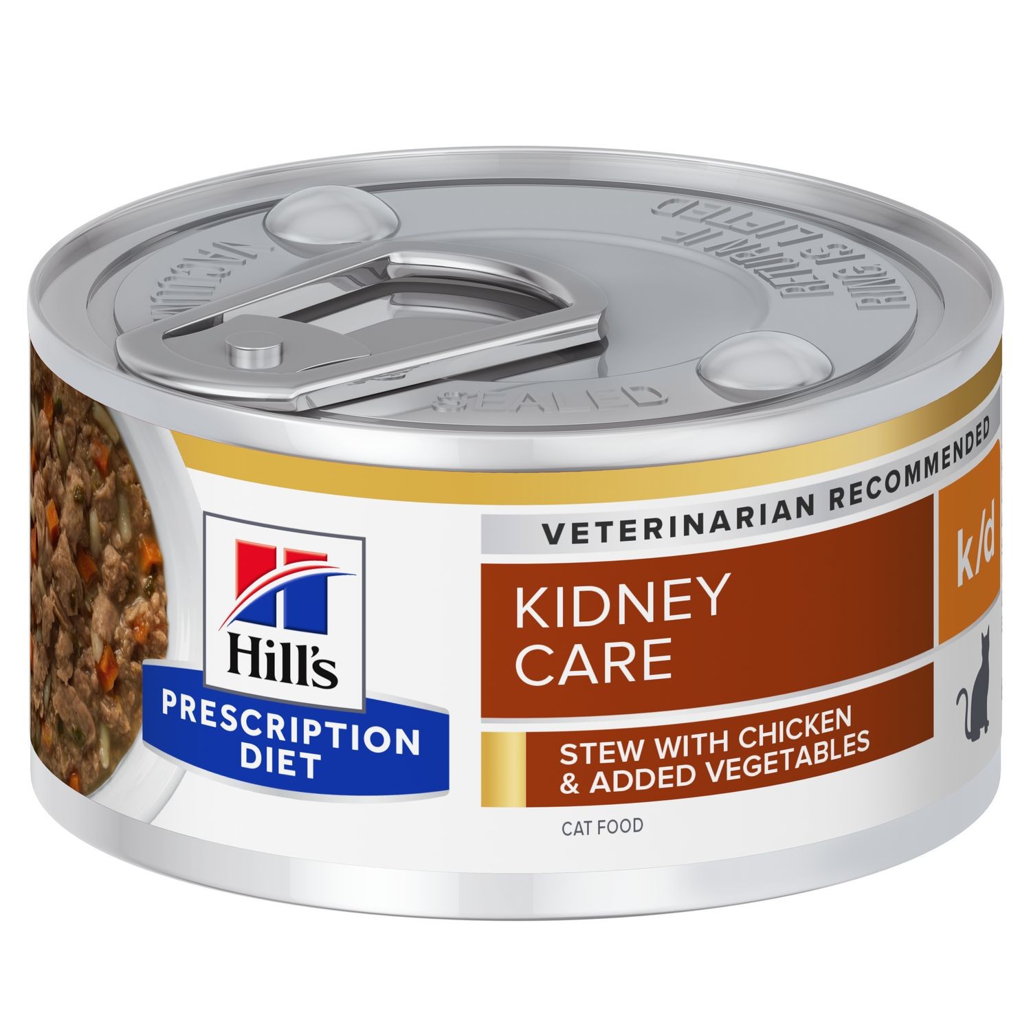 Hills PD Feline k/d Estofado Pollo & Vegetales 82 gr