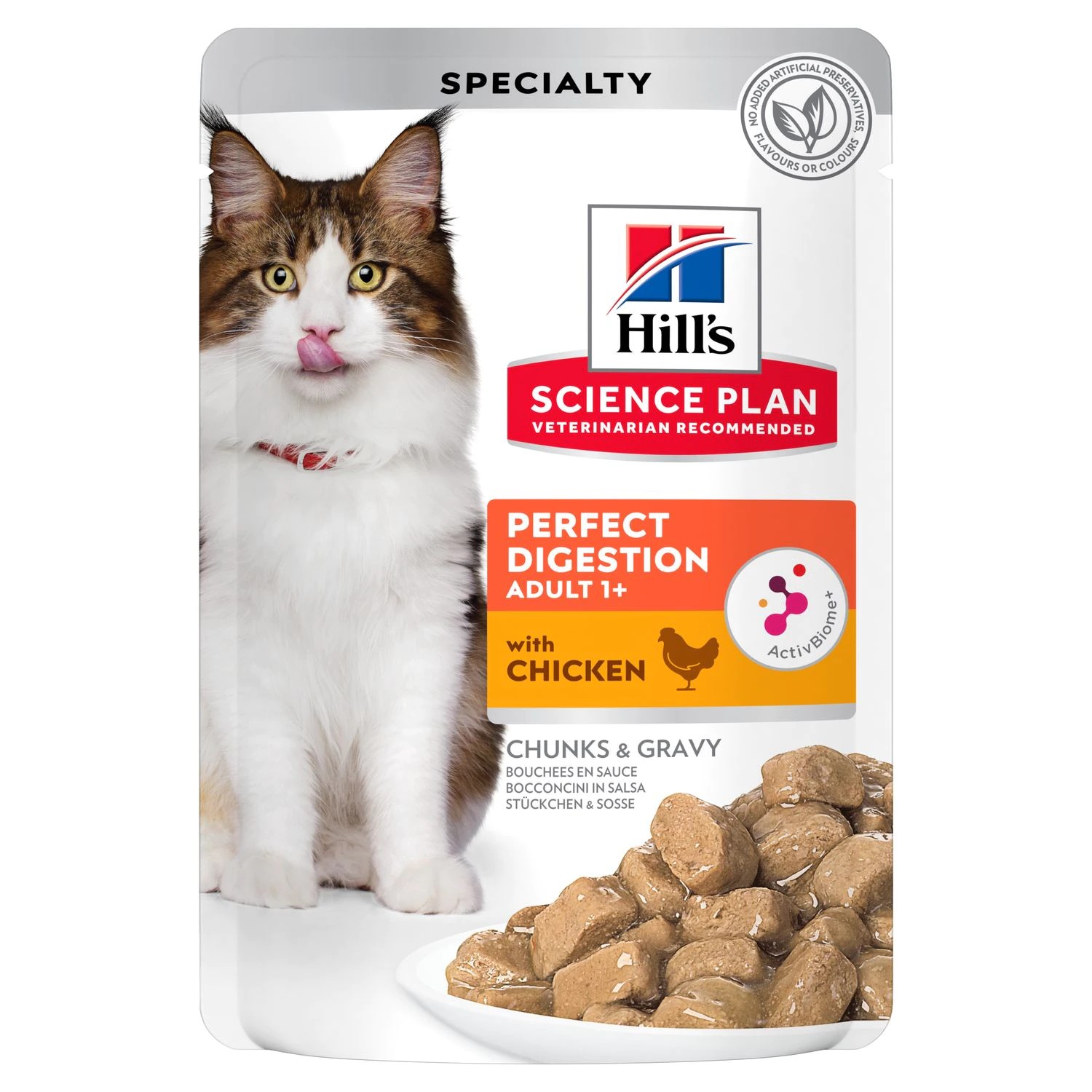 Hills SP Feline Adult Perfect Digestion Pollo (Bolsita) 85 gr