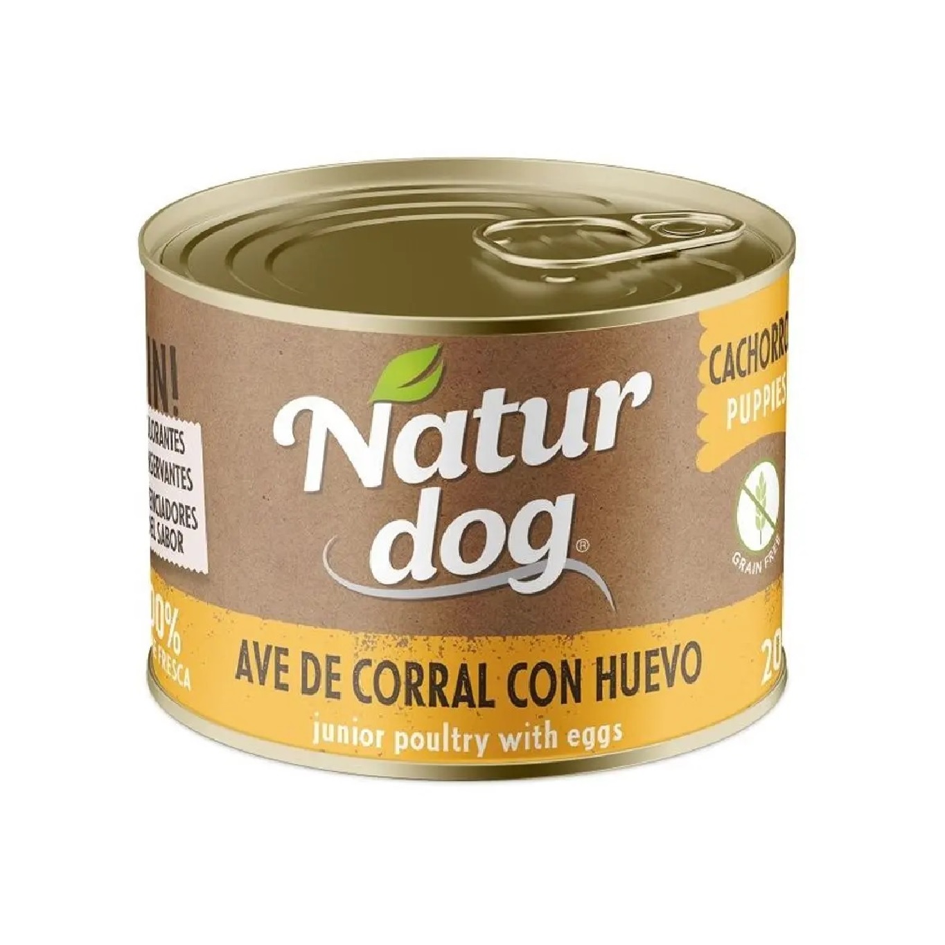 NATURDOG AVE DE CORRAL CON HUEVO 200 GR