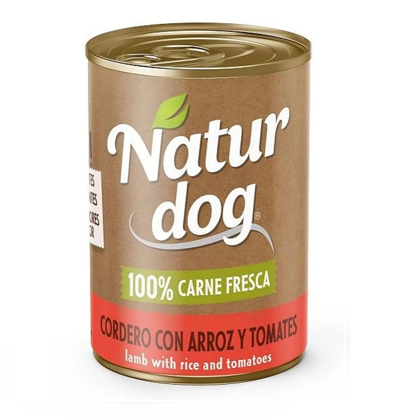 NATURDOG CORDERO CON ARROZ Y TOMATES 400 GR