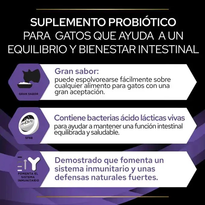 PROPLAN VD FELINE FORTIFLORA NUTR SUPL 30*1 GR - Imagen 2
