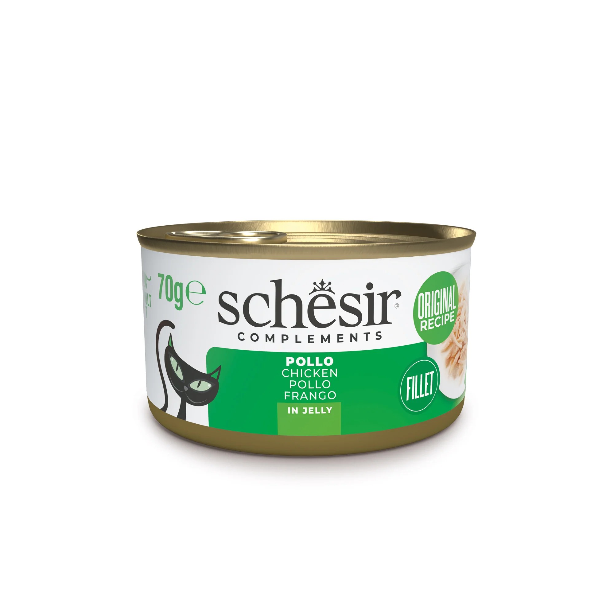 SCHESIR Gato Pollo en Gelatina 70 gr