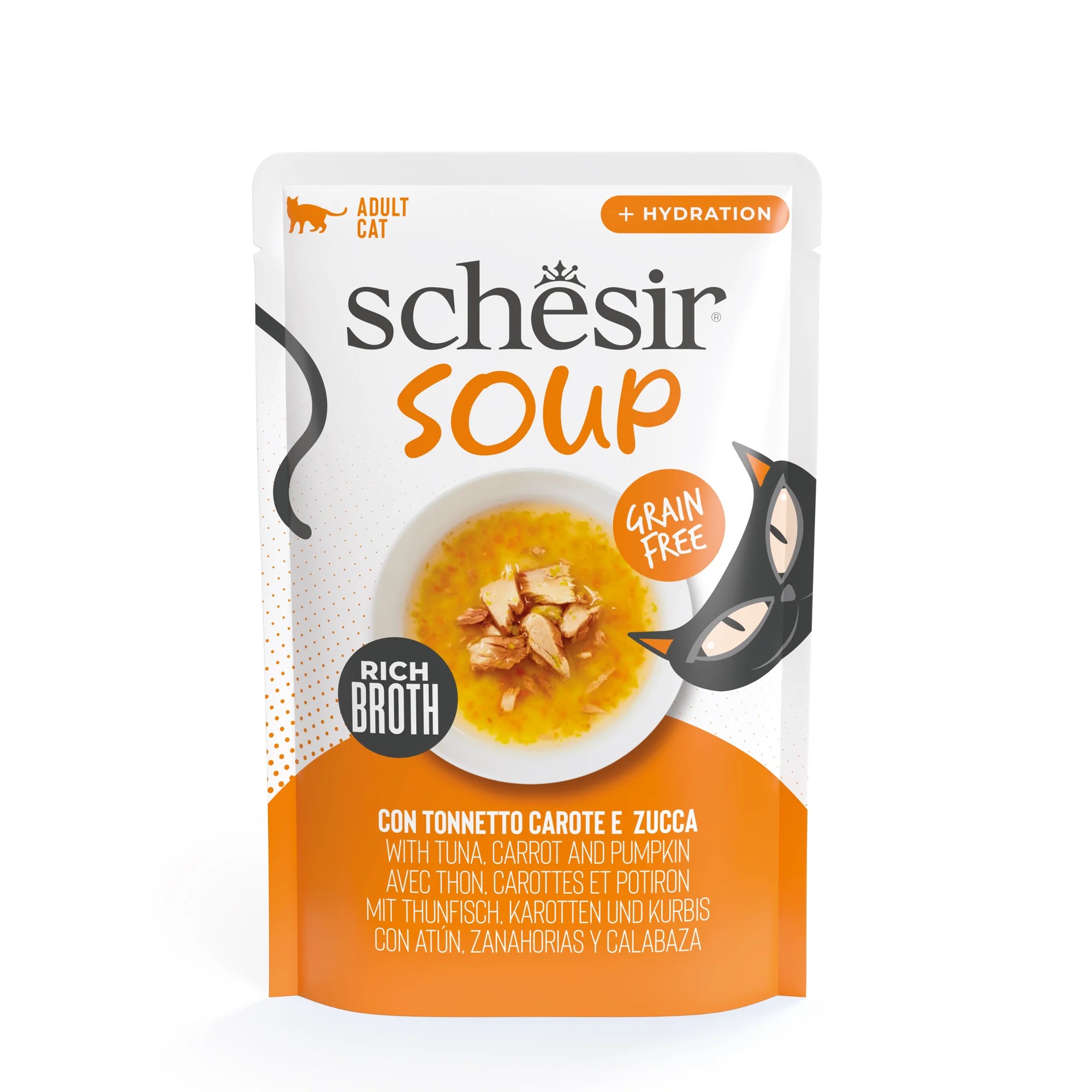 SCHESIR Gato Soup Atún Salvaje y Calabaza 40 gr