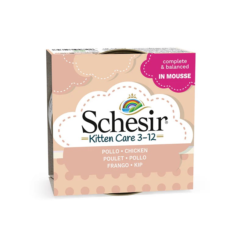 SCHESIR Kitten Pollo con Aloe en Gelatina 85 gr