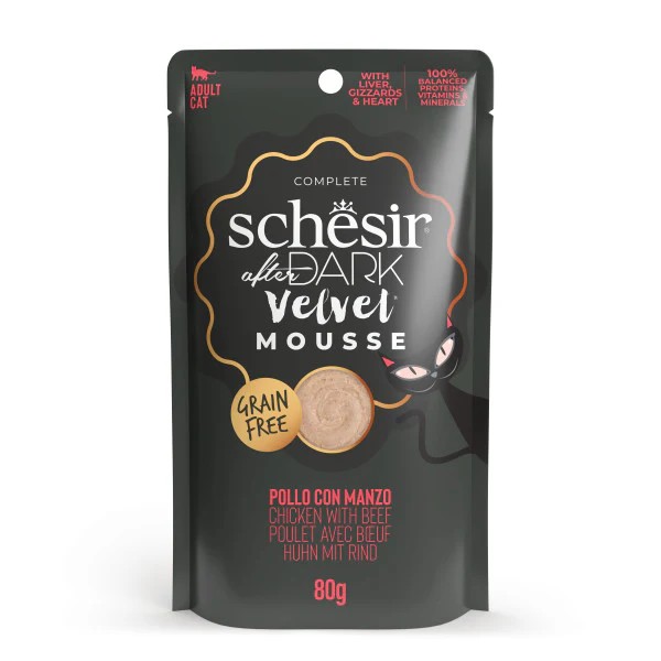 Schesir Gato After Dark Velvet Mousse Pollo con Ternera 80 gr