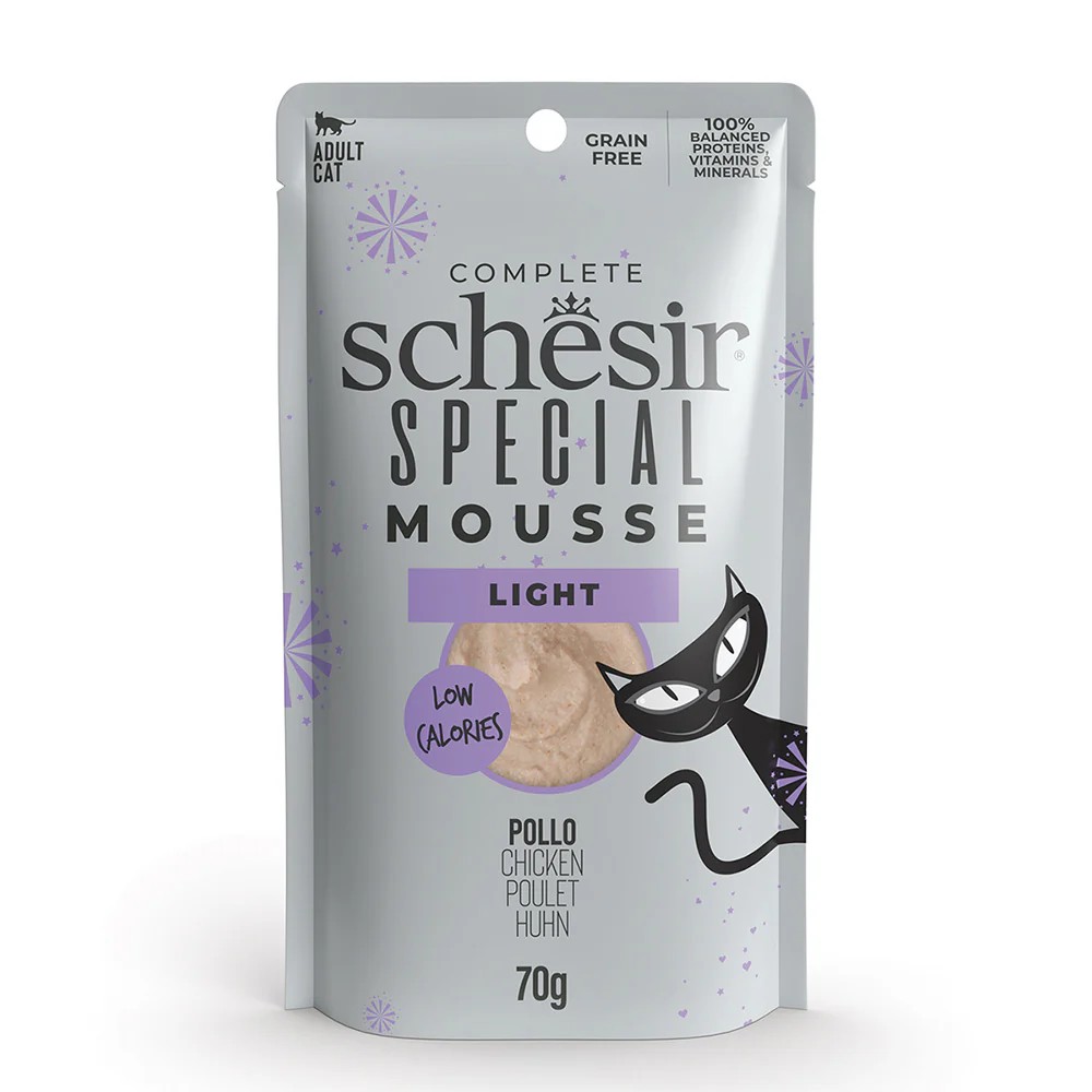 SCHESIR Gato Special Mousse Light Pollo 70 gr
