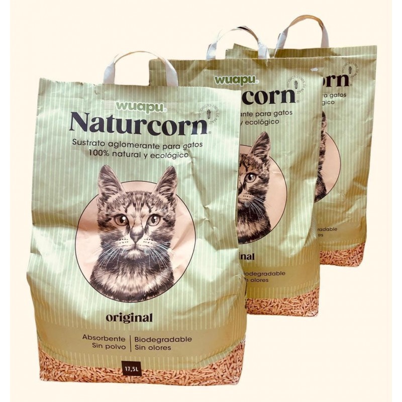 Wuapu NaturCorn Sustrato gatos biodegradable - Imagen 7