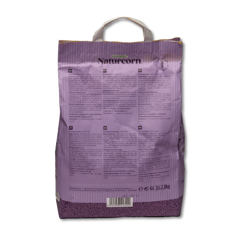 Wuapu NaturCorn Lavanda 6 L - Imagen 2