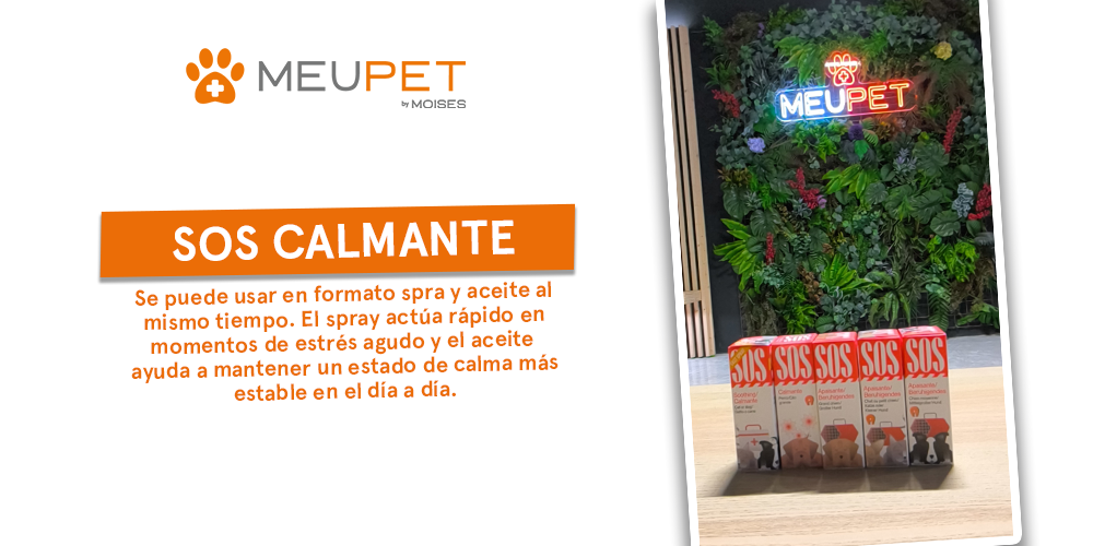 calmante para perros y gatos ante petardos o fuegos artificiales SOS